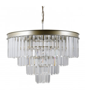 Verdes Champagne and gold crystal suspension