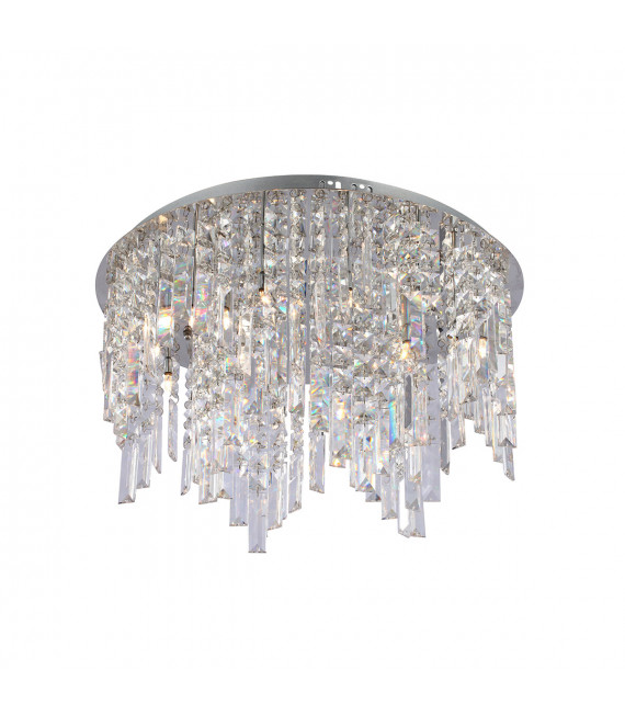 Minya Chrome crystal pendant lamp