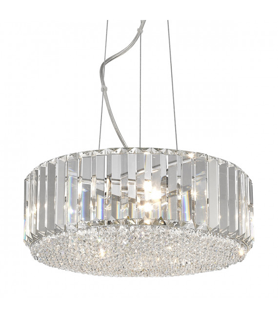 Colgante de cristal cromado Bradley