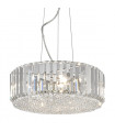Bradley Chrome crystal pendant light