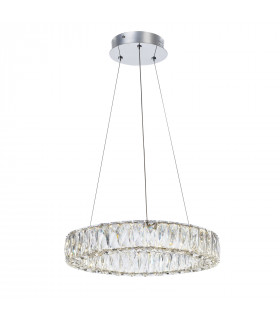 Perla Chrome crystal pendant lamp