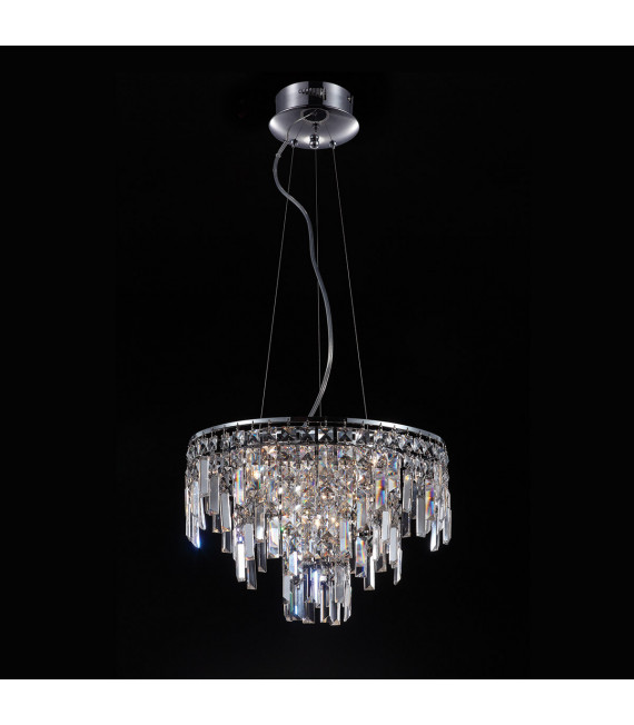 Lavenda Chrome crystal pendant lamp