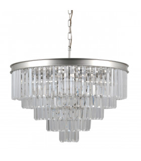 Kristall Pendelleuchte Verdes Silber