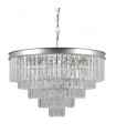 Verdes crystal pendant light silver