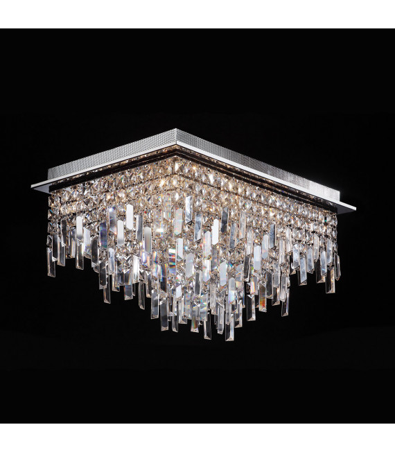 Suspension en cristal Lavenda Chrome 16 Ampoules