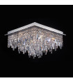 Crystal Pendant Lavenda Chrome 17 Bulbs