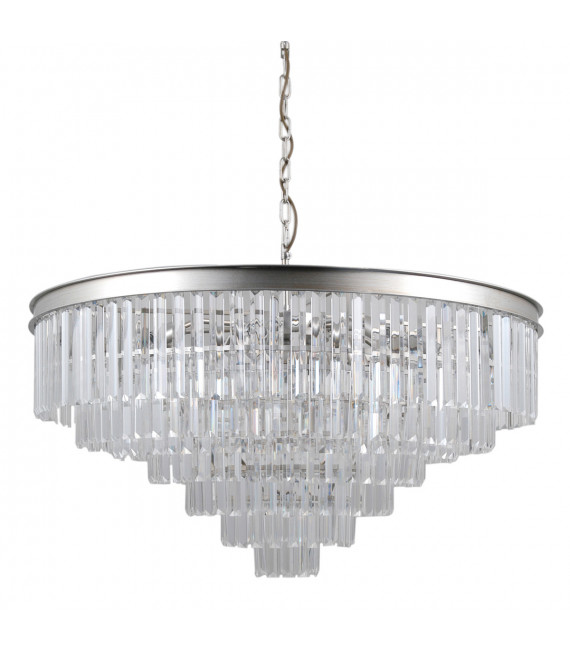 Kristall Pendelleuchte Verdes Silber