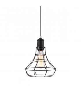 Lámpara colgante industrial y retro Synthia Black
