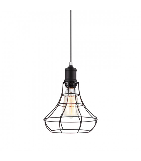 Industrial and retro suspension Synthia Black height 30 Cm