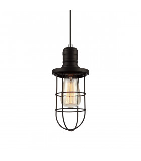 Industrie- und Retro-Pendelleuchte Synthia Black