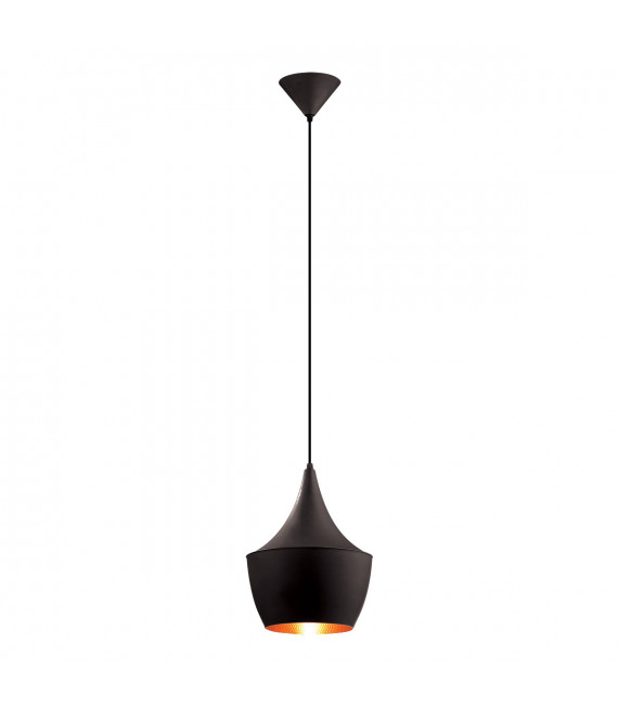 Industrial and retro pendant light Maya Black 1 bulb