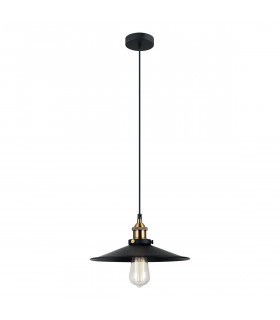 Industrie- und Retro-Pendelleuchte Kermio Black