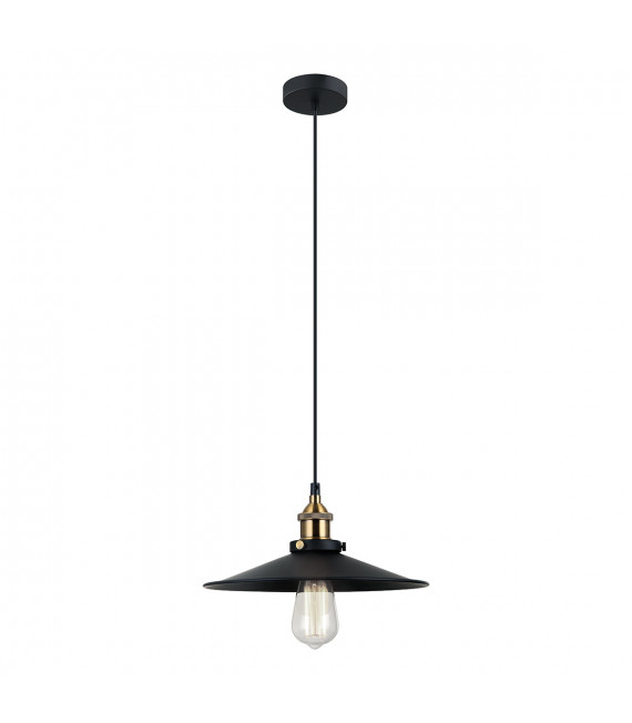 Industrie- und Retro-Pendelleuchte Kermio Black