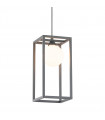 Industrial and retro pendant light Daisy gray