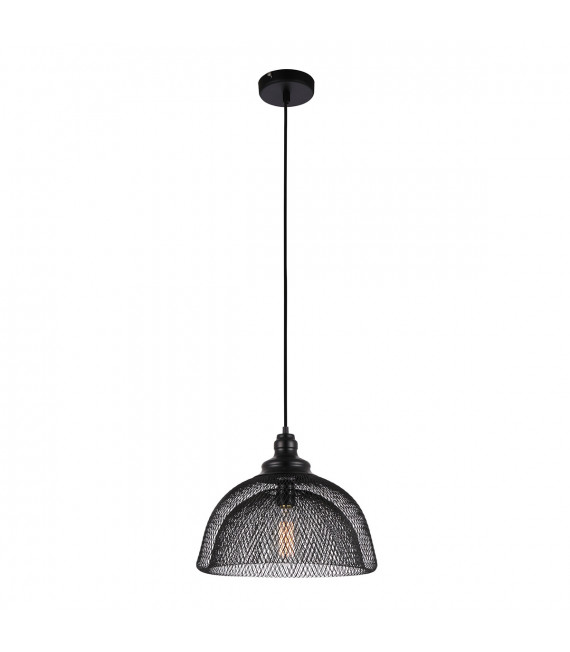 Lámpara colgante industrial y retro Julienne Black
