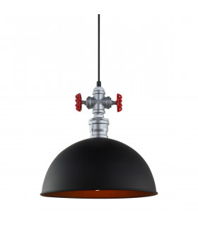 Industrie- und Retro-Pendelleuchte Rosa Black