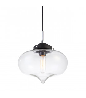 Lámpara colgante industrial y retro Heart Black