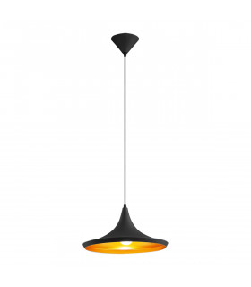 Lampada a sospensione industriale e retrò Maya Black