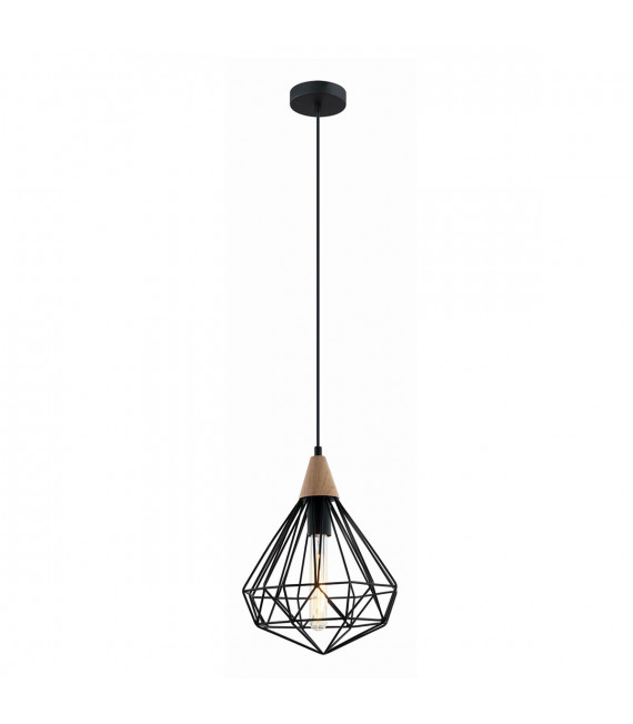 Industrie- und Retro-Pendelleuchte Maelle Black