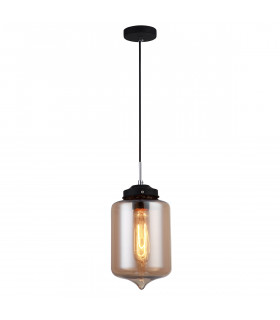 Lampada a sospensione industriale e retrò Black Tube