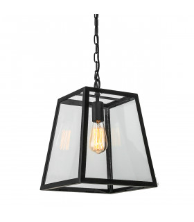 Industrial and retro pendant lamp Laverno Matt black 1 bulb