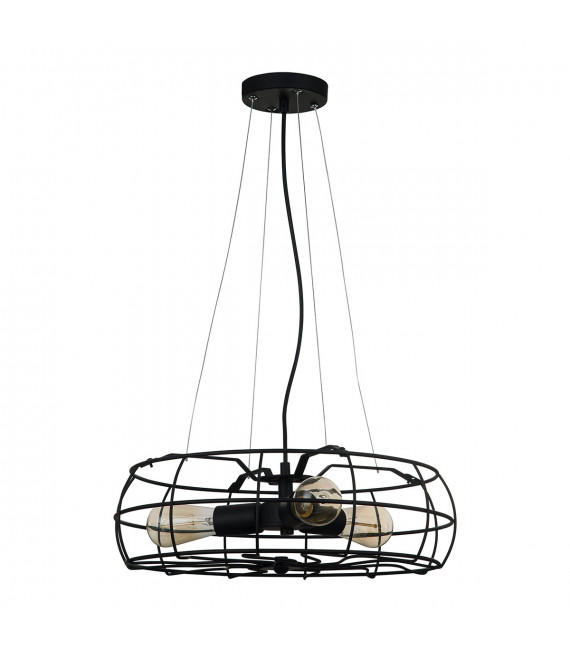 Industrial and retro suspension Rayo Black