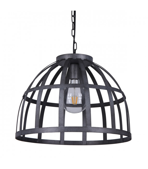 Industrial and retro pendant lamp Calera Antique silver in metal
