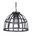 Suspension industrielle et rétro Calera Argent antique en métal