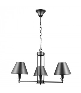 Lampada a sospensione industriale e retrò Banito Grigio antracite