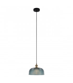 Industrie- und Retro-Pendelleuchte Davide Blue