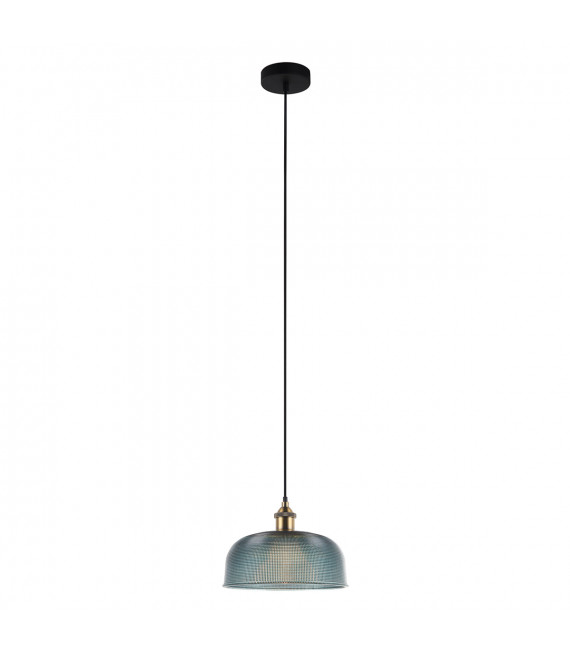 Industrial and retro hanging lamp Davide Blue