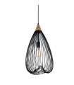 Industrial and retro pendant lamp Nuka Black