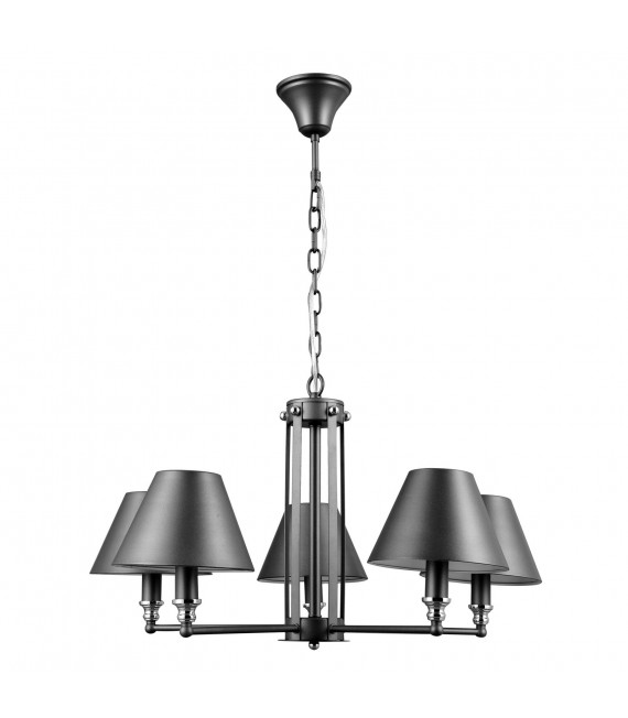 Lampada a sospensione industriale e retrò Banito Grigio antracite