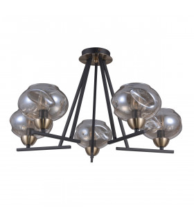 Industrial and retro pendant lamp Bastiano Matt black