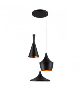 Lampada a sospensione industriale e retrò Pedro Black