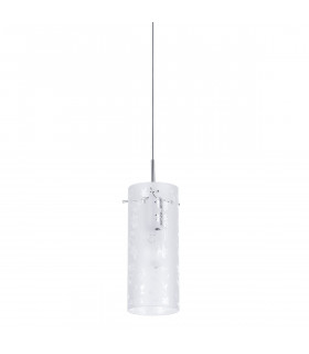 Modern pendant lamp Naolin Chrome, white 1 bulb