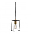 Suspension moderne Alanis Noir mat, doré