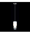 Modern hanging lamp Christo Chrome, white