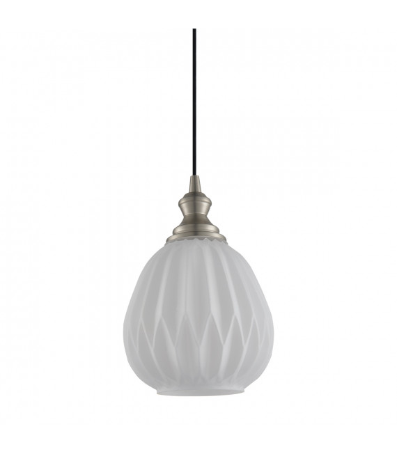 Lampada a sospensione moderna Rodez Nickel satinato