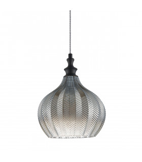 Moderne Pendelleuchte Sabres mattschwarz