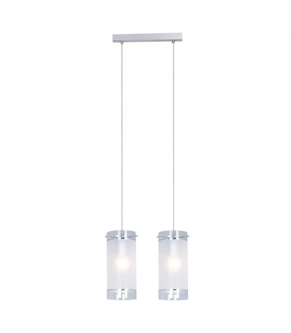 Vigo Chrome 2-Light Modern Pendant