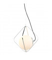 Suspension moderne Canto Chrome, noir