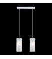Danni Chrome 2-Light Modern Pendant