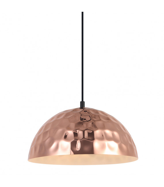 Lámpara colgante moderna Rasto Black, cobre