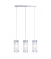 Suspension moderne Vigo Chrome en verre