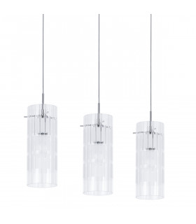 Moderna lampada a sospensione Max Chrome
