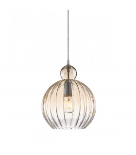 Moderne Pendelleuchte Biron Chrome