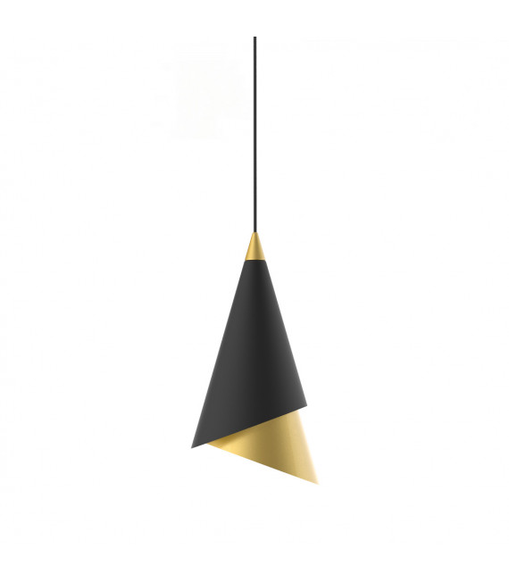 Design hanging lamp Raalto Black, gold