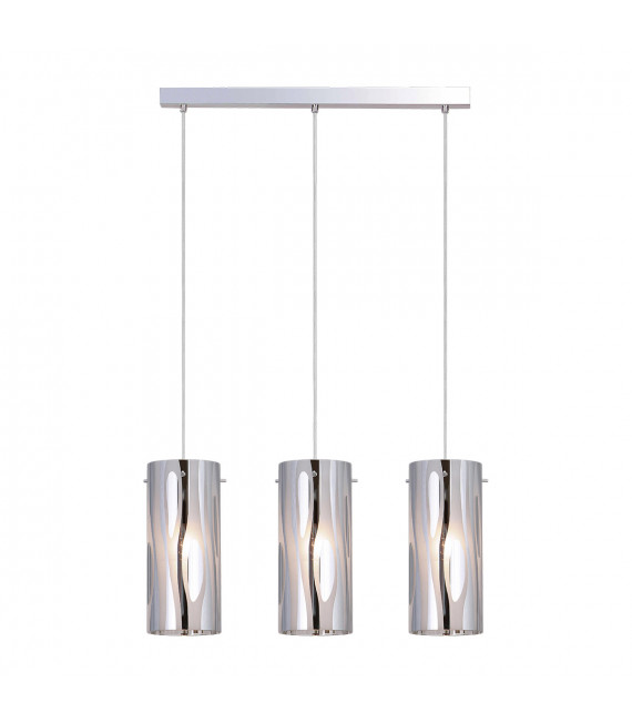 Lampada a sospensione moderna Triplet Chrome