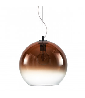 Suspension moderne Namelo Noir mat en verre